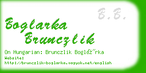 boglarka brunczlik business card